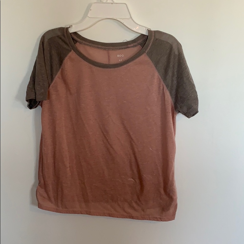 Pink & Gray Top